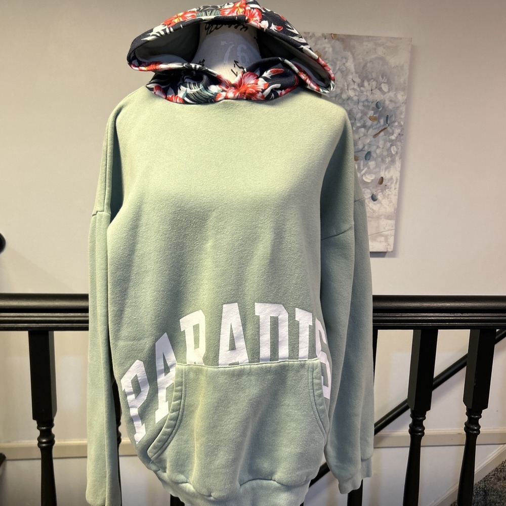 Vintage  Y2K‎ Mint Green PacSun Skater hoodie pullover Large